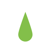 A green drop of liquid is shown on the screen.