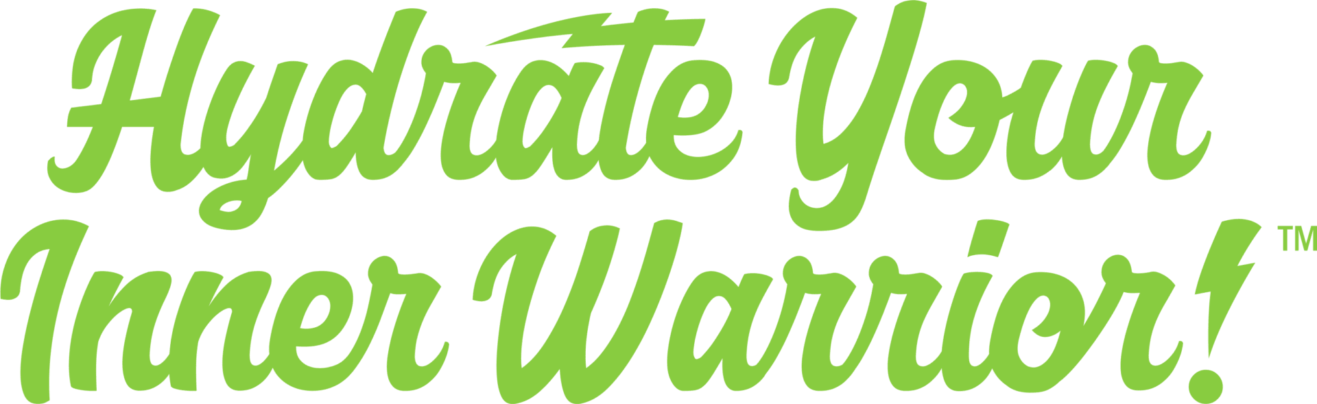Green text "Hydrate Your Inner Warrior!"