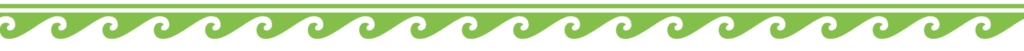 Green wave pattern design.